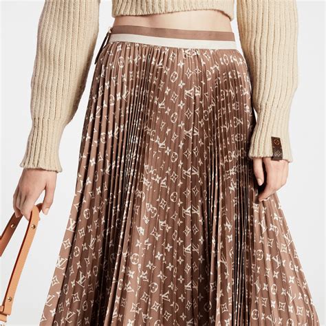 louis vuitton leather skirt|louis vuitton pleated skirt.